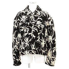 Louis Vuitton Silk Jacket Black Beige Cream