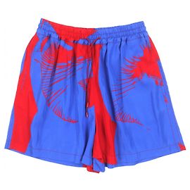 Bottega Veneta Shorts aus Viskose-Seide Rot Blau