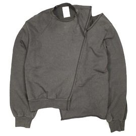 Autre Marque Baumwoll-Sweatshirt mit Rundhalsausschnitt Braun