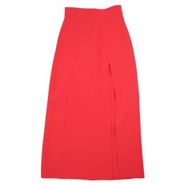 Autre Marque Ray BEAMS Side Slit Long Skirt Polyester Skirt Red