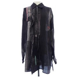 Autre Marque Camicia in cotone Yohji Yamamoto Y's Marrone Nero