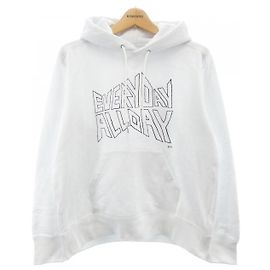 Sweat à capuche en coton Sacai GEOFF MCFETRIDGE PRINT Blanc