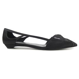 Chaussures en cuir Prada Noir