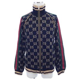 Gucci GG Cotton Jersey Jacket Black Beige