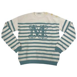Max Mara Strickpullover aus Baumwolle Weiß