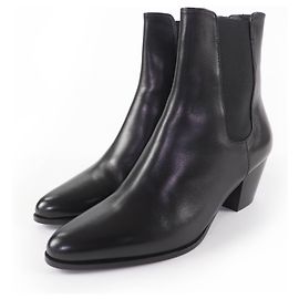 Céline Bottes en cuir Jacno CELINE Noir
