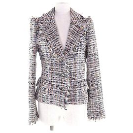 Giacca in tweed Chanel COCO con nastro e bottoni Multicolore