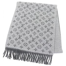 Sciarpa in misto lana Monogram Gradient Louis Vuitton Marrone Nero