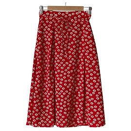 Autre Marque BLUE LABEL CRESTBRIDGE Ausgestellter Rock mit Blumenprint Rot