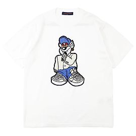 Louis Vuitton T-Shirt aus Baumwollstrick Weiß