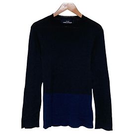 Top de malha canelada tricot COMME des GARCONS Preto