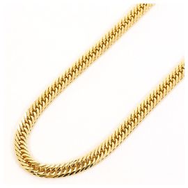 Autre Marque Collana Au750 Curb 8 Sided Double D'oro