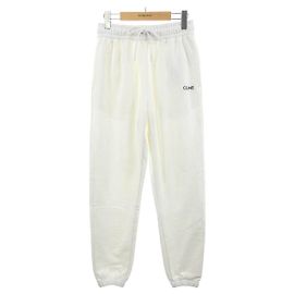 Céline CELINE Pantalones Jogger Bordados Blanco