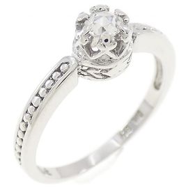 Autre Marque AHKAH Au750 Diamond Ring Silvery