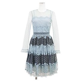 Autre Marque RED Valentino Kleid aus Polyester Blau