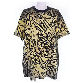 Camiseta de algodón Givenchy con estampado animalier Negro Amarillo