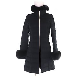 Autre Marque Cappotto in piumino di cashmere e seta Herno Nero