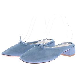 Mules Repetto in camoscio blu Blu