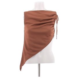 Autre Marque Top marron asymétrique Brown