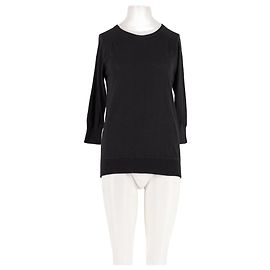 Leetha Jersey de cachemira negro Negro