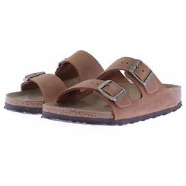 Birkenstock Sandali marroni "Arizona" in pelle oliata Cammello