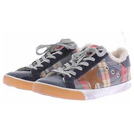 Golden Goose Baskets Super-star en shearling Multicolore