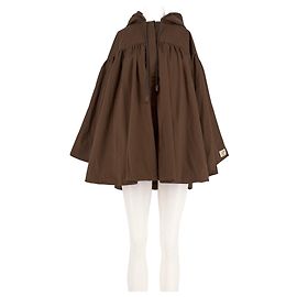 Autre Marque Poncho aus brauner Baumwolle Braun
