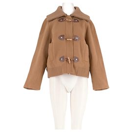 Chaqueta Maje de lana color camel Camello