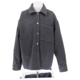 Bottega Veneta Abrigo estilo sobrecamisa reversible de denim Azul