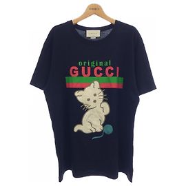 T-shirt de algodão Gucci Preto
