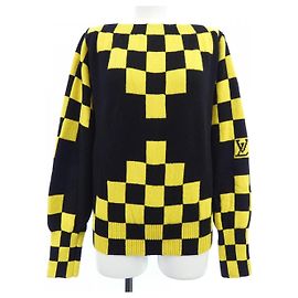 Louis Vuitton Cashmere Blend Knit Black Yellow