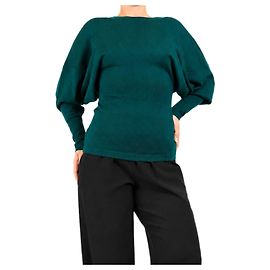 Alaïa Dunkelgrüner Wollpullover - size L Grün