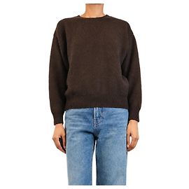 Autre Marque Pull en cachemire doux marron foncé - taille XS Marron