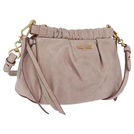 Miu Miu Shoulder Bag Vitellolux Pink Gold Altro