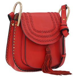Chloé Chloe Shoulder Bag Leather Red Gold Altro