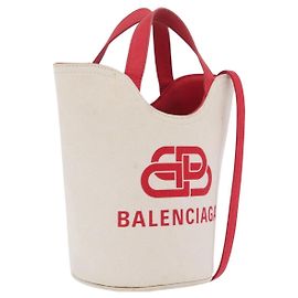 Sac à main Balenciaga Wave XS Canvas 2way White Silver 619979 Autre