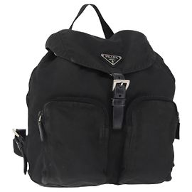 PRADA Rucksack Nylon Black Silver Andere