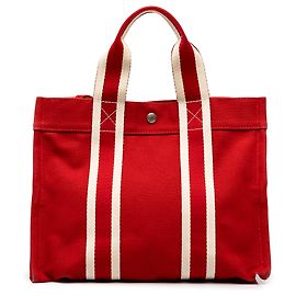 Hermès Red Canvas Fourre Tout PM Andere