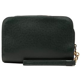 Louis Vuitton Green Taiga Pochette Baikal Verde Verde escuro