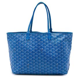 Goyard Blue Goyardine Saint Louis PM Bleu