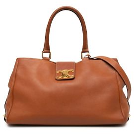 Céline Borsa Appoline Celine Medium in pelle di vitello morbida marrone Marrone