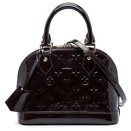 Louis Vuitton Purple Monogram Vernis Alma BB Violet