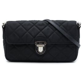 Prada Black Impuntu Tessuto Crossbody Nero