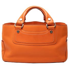 Céline Celine Boogie Handtasche aus orangefarbenem Leder Orange