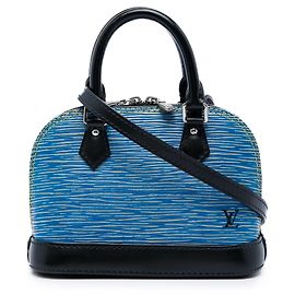 Louis Vuitton Blue Epi Denim Alma BB Blue