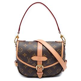 Louis Vuitton Brown Monogram Saumur BB Braun
