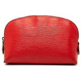 Louis Vuitton Red Epi Cosmetic Pouch PM Rot
