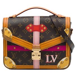 Louis Vuitton Brown Monogram Summer Trunks Pochette Metis Marron