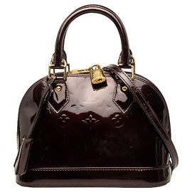 Louis Vuitton Purple Monogram Vernis Alma BB Roxo