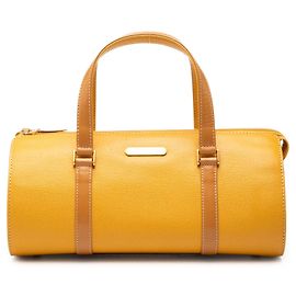 Sac à main Burberry en cuir jaune Jaune Moutarde